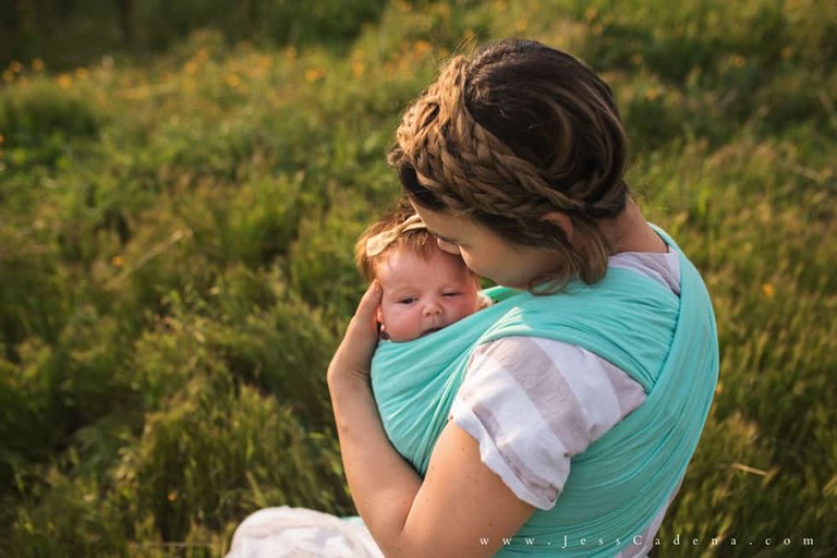 Outdoor newborn session in the wildflowers bakersfield