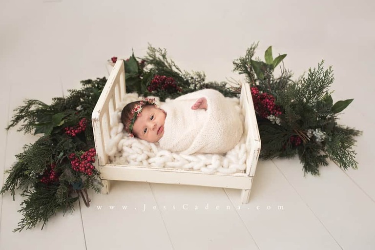 Christmas Newborn Session Bakersfield Photographer