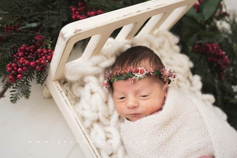 Christmas Newborn Session Bakersfield Photographer