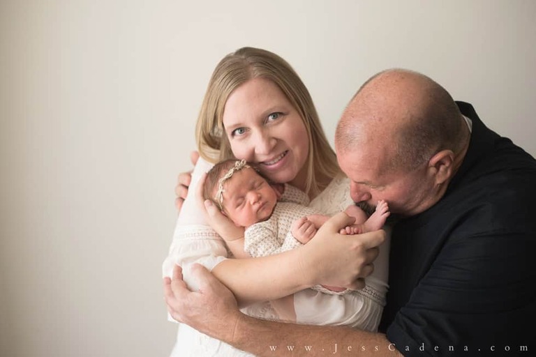 Floral Girl Newborn Photographer Bakersfield