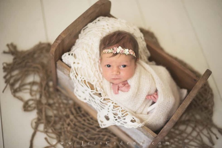 Floral Girl Newborn Photographer Bakersfield