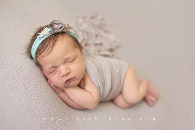 Floral Girl Newborn Photographer Bakersfield
