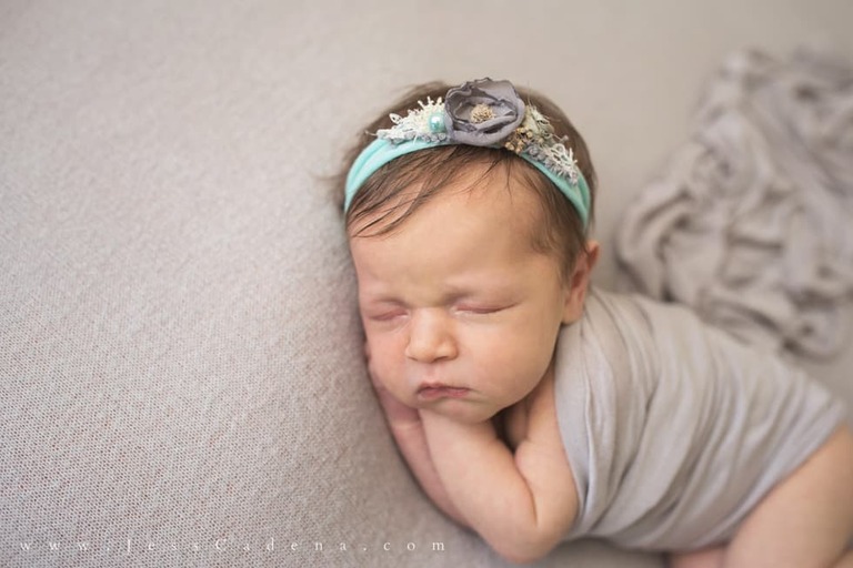 Floral Girl Newborn Photographer Bakersfield