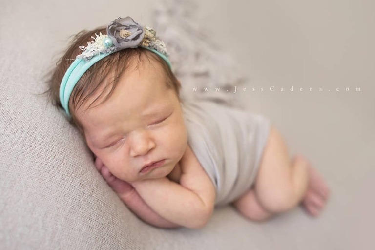 Floral Girl Newborn Photographer Bakersfield