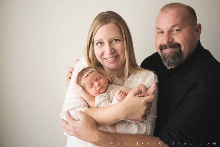 Floral Girl Newborn Photographer Bakersfield