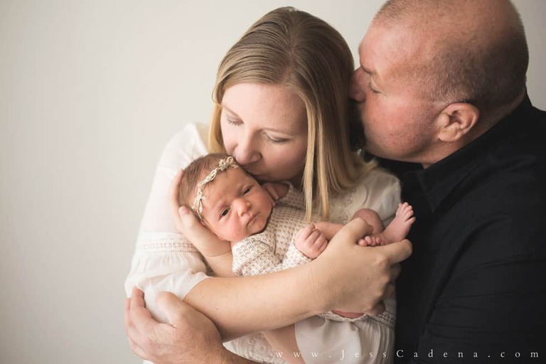 Floral Girl Newborn Photographer Bakersfield