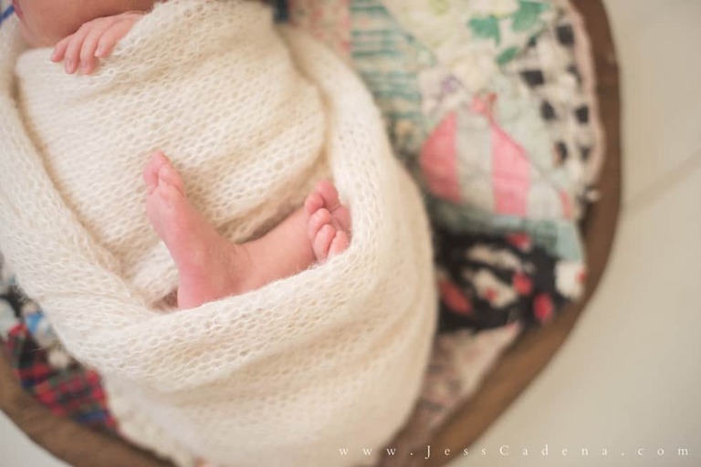 Floral Girl Newborn Photographer Bakersfield