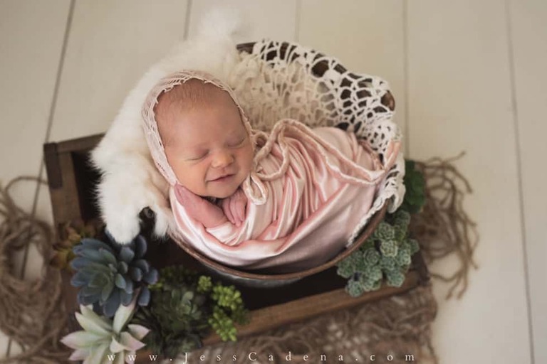 Succulents Newborn Photography Bakersfield