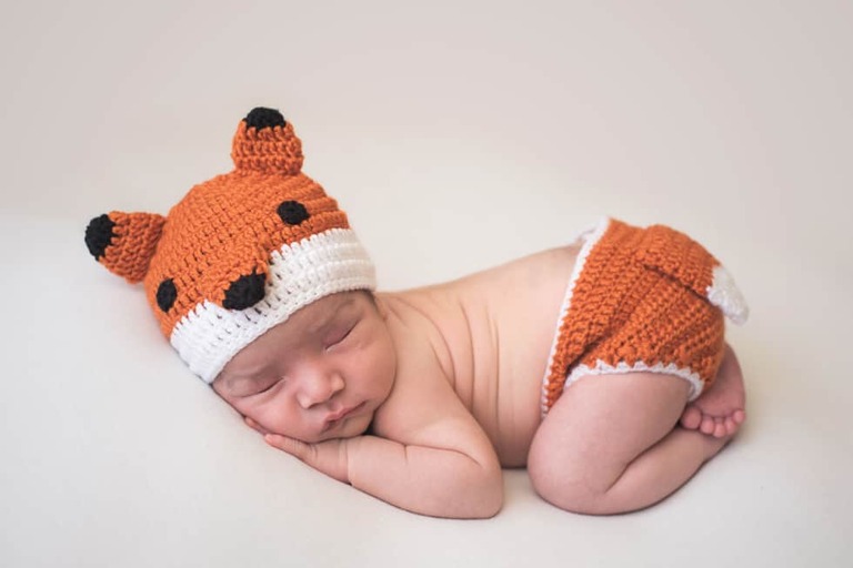 Newborn and family session, lumberjack and pine