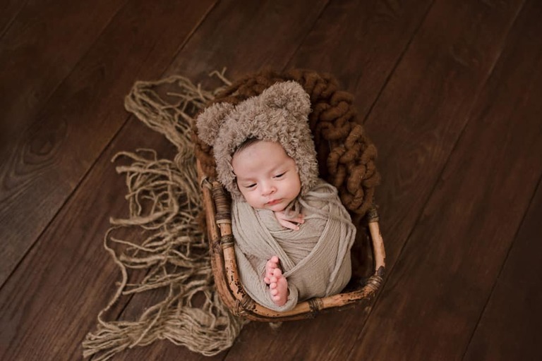 Baby Bear Newborn Session Bakersfield CA