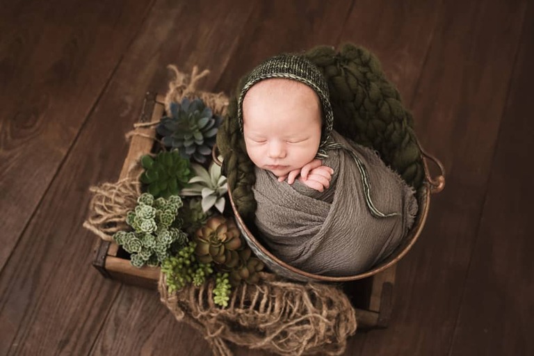 Newborn Boy Bakersfield Studio Baby Photographer