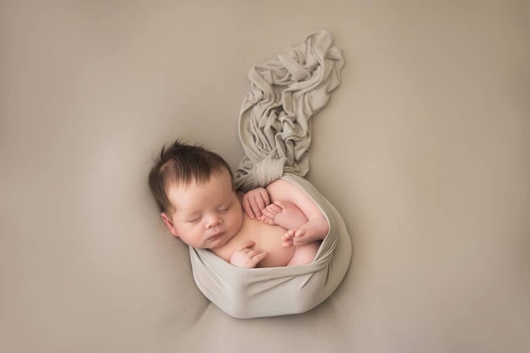 Bakersfield Newborn Photogarpher Buffalo Plaid Neutral Set