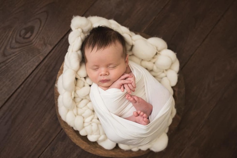 Bakersfield Newborn Photogarpher Buffalo Plaid Neutral Set