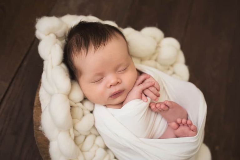 Bakersfield Newborn Photogarpher Buffalo Plaid Neutral Set