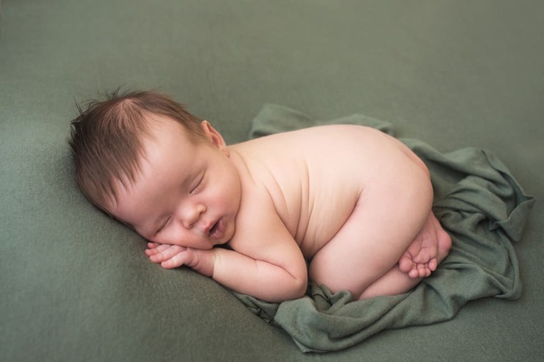 Bakersfield Newborn Photogarpher Buffalo Plaid Neutral Set