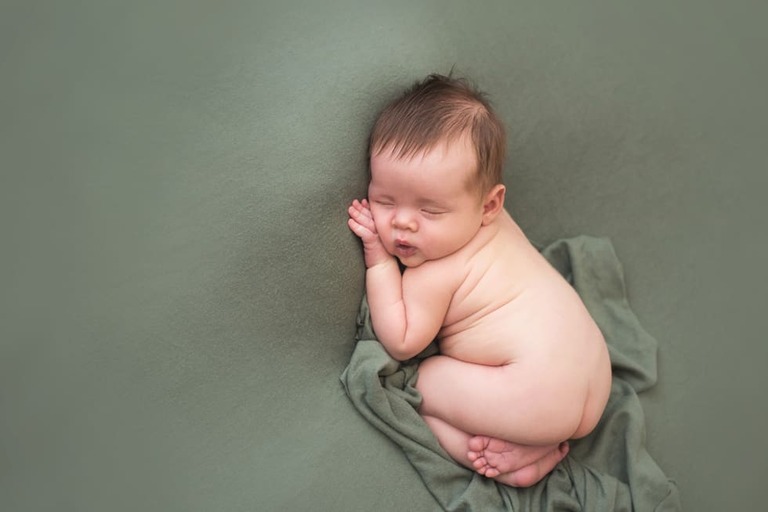 Bakersfield Newborn Photogarpher Buffalo Plaid Neutral Set