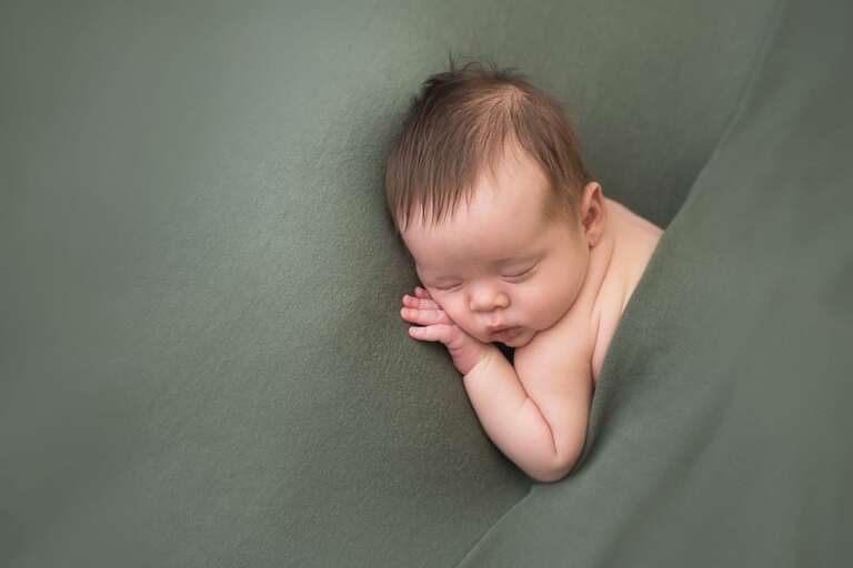 Bakersfield Newborn Photogarpher Buffalo Plaid Neutral Set