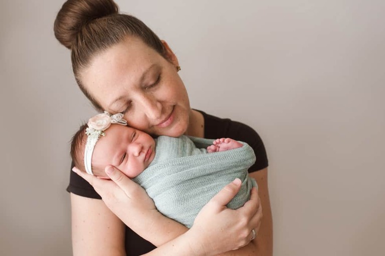 Sweetest little lady, newborn session Bakersfield photographer