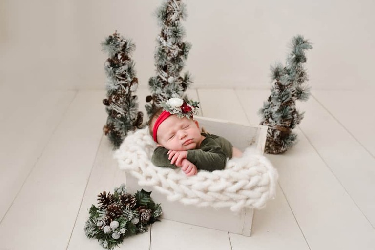 Sweetest little lady, newborn session Bakersfield photographer