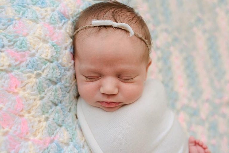 Sweetest little lady, newborn session Bakersfield photographer