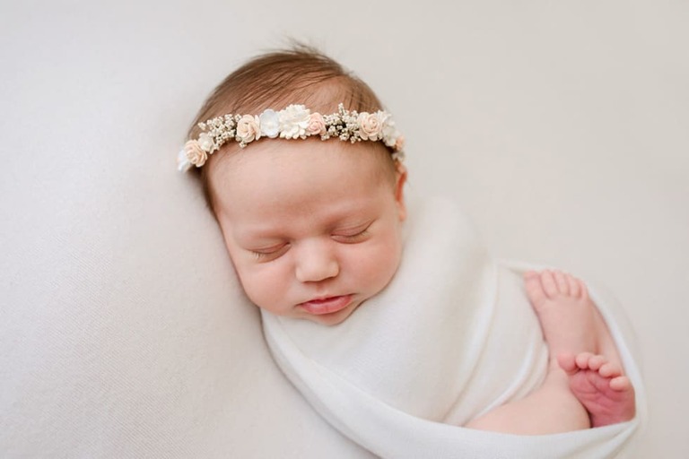 Sweetest little lady, newborn session Bakersfield photographer