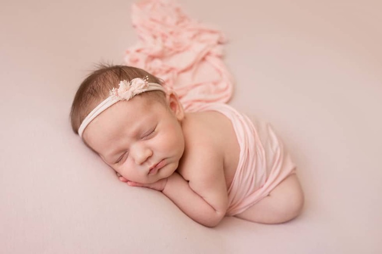 Sweetest little lady, newborn session Bakersfield photographer