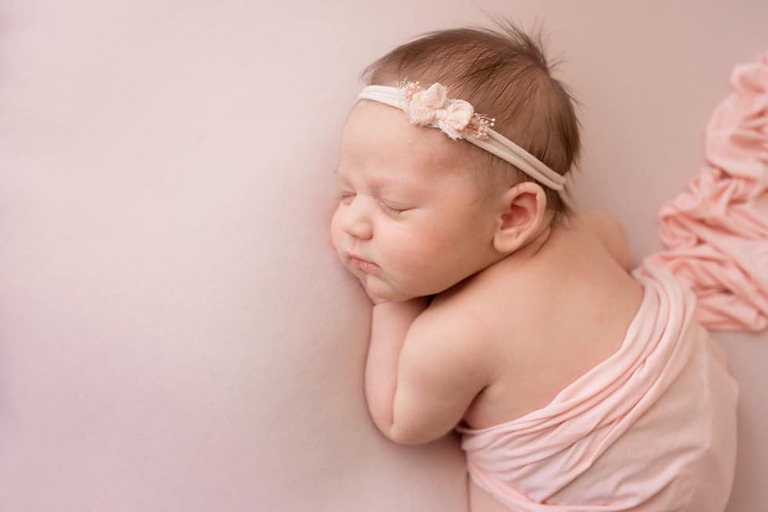 Sweetest little lady, newborn session Bakersfield photographer