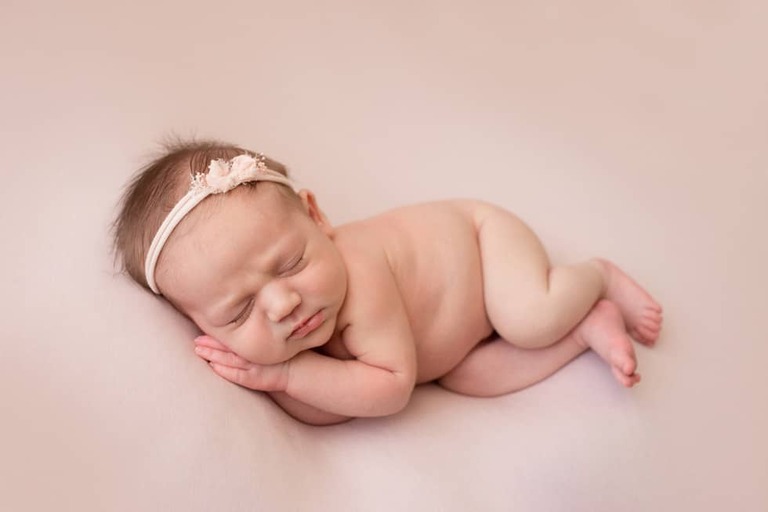 Sweetest little lady, newborn session Bakersfield photographer