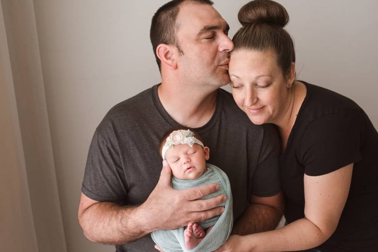 Sweetest little lady, newborn session Bakersfield photographer