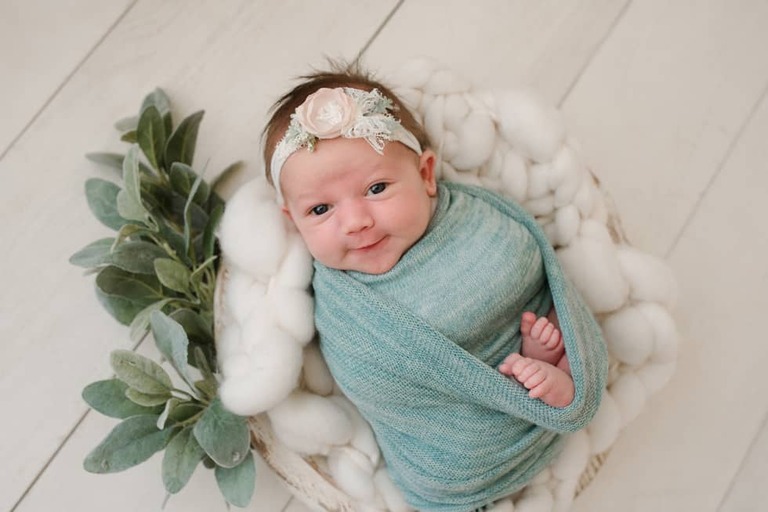 Sweetest little lady, newborn session Bakersfield photographer