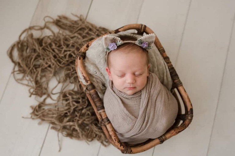 Sweetest little lady, newborn session Bakersfield photographer