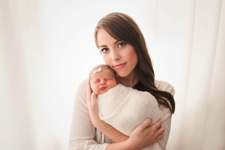 In Home Lifestyle Newborn Session Posed