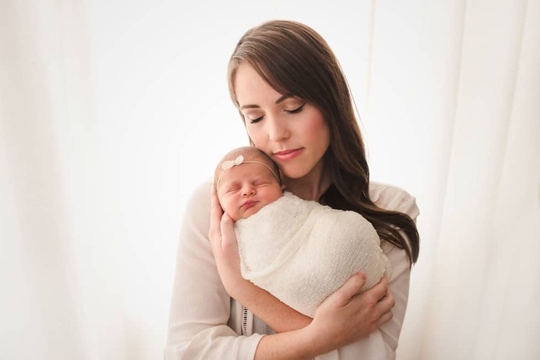 In Home Lifestyle Newborn Session Posed
