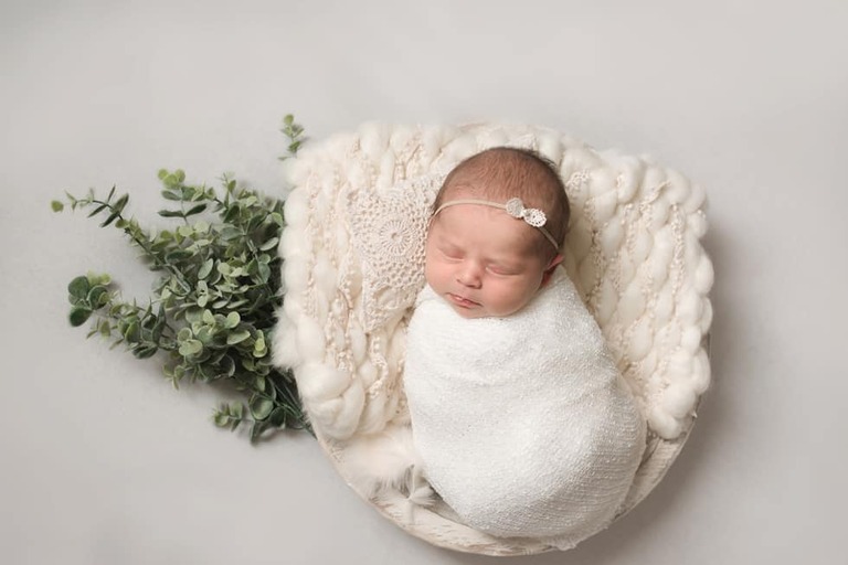 In Home Lifestyle Newborn Session Posed