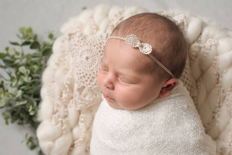 In Home Lifestyle Newborn Session Posed