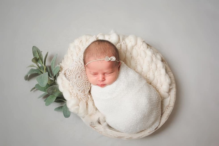 In Home Lifestyle Newborn Session Posed