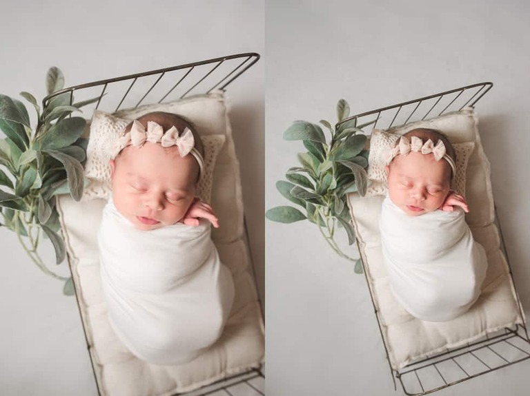 In Home Lifestyle Newborn Session Posed