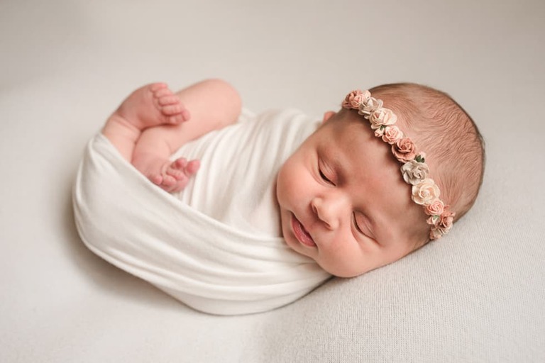 In Home Lifestyle Newborn Session Posed