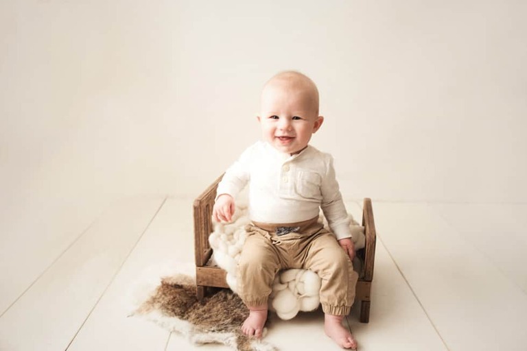 Levi 6 month milestone session bakersfield photographer